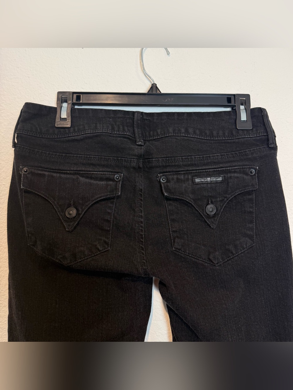 Hudson Colin Flap Skinny Jeans Black Mid Rise Classic Preppy Women’s Size 28